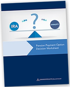 Pension Payment Option Decision Worksheet